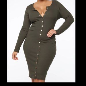 Women's Olive Green Dress